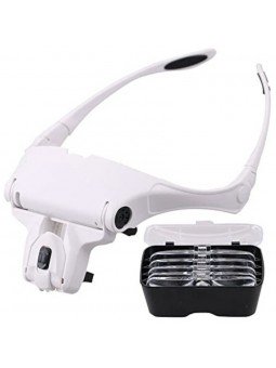 Comprar Lentes de Lupa de Cabeza Ergonómica con luz Led